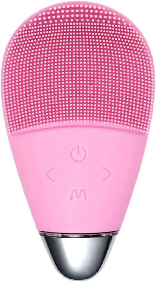 Spazzola per la Pulizia del Viso Elettrica, Scrubber Portatile Impermeabile IPX7, Ricaricabile USB, 5 Modalità di Vibrazione