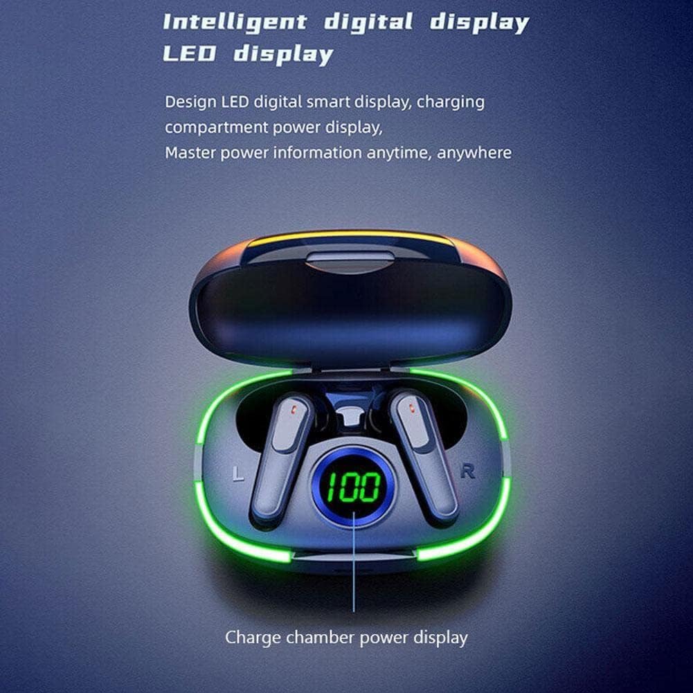 Pro 80 pro auricolari bluetooth cuffie senza fili display a led sport con microfono auricolari senza fili bluetooth