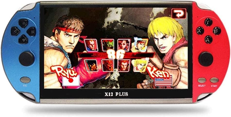 Console di gioco portatile X12 Plus con schermo HD da 7 pollici, 10000+ giochi retro, supporto MP5, Bluetooth 4.2