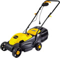 Tosaerba Elettrico 1.200 W con Larghezza di Taglio 32 cm, Altezza Regolabile, Cesto Erba 30 l, Pieghevole per Giardini Fino a 1.000 m²