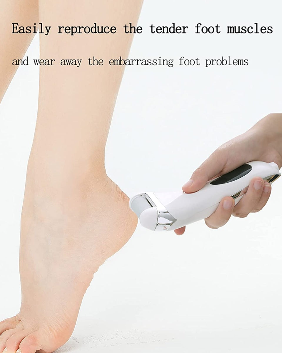 Rimuovi calli elettrico display digitale a led strumenti per la pedicure con 3 testine a rullo e 2 velocità per talloni screpolati e pelle morta