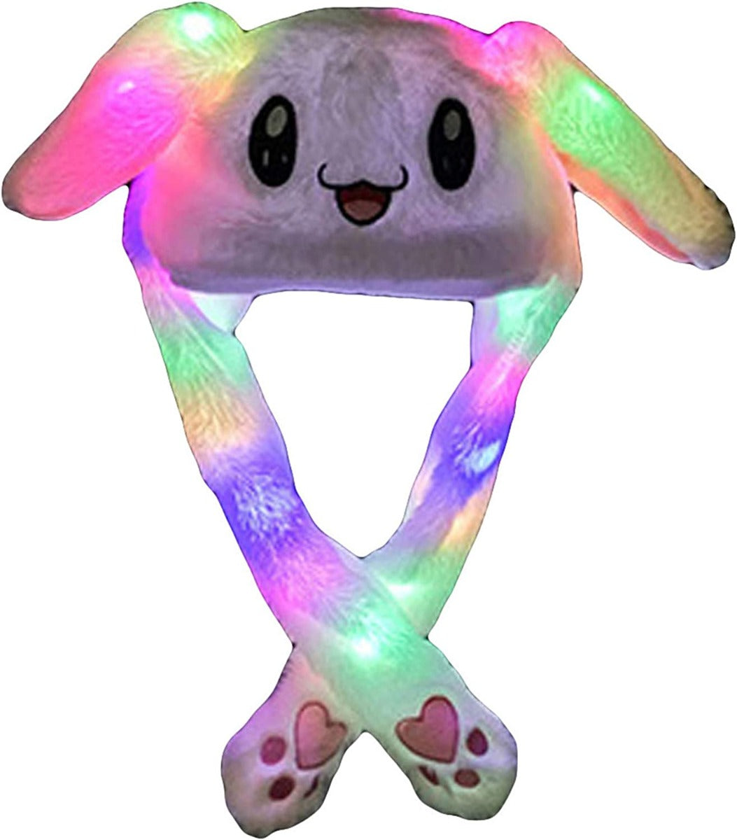 Cappello che si illumina per bambini peluche che salta cappello luminoso