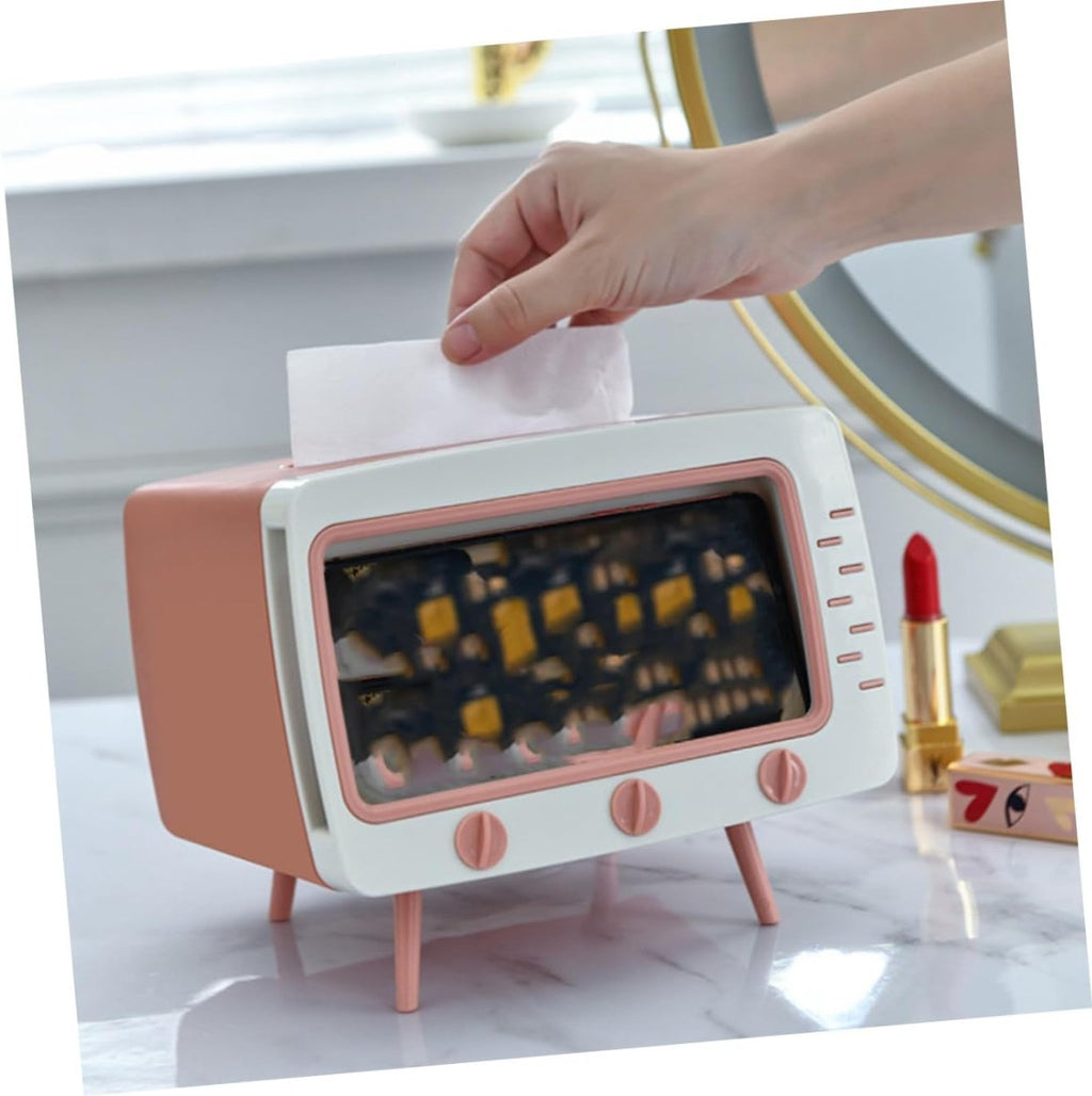 Scatola per fazzoletti creativa a forma di TV porta fazzoletti