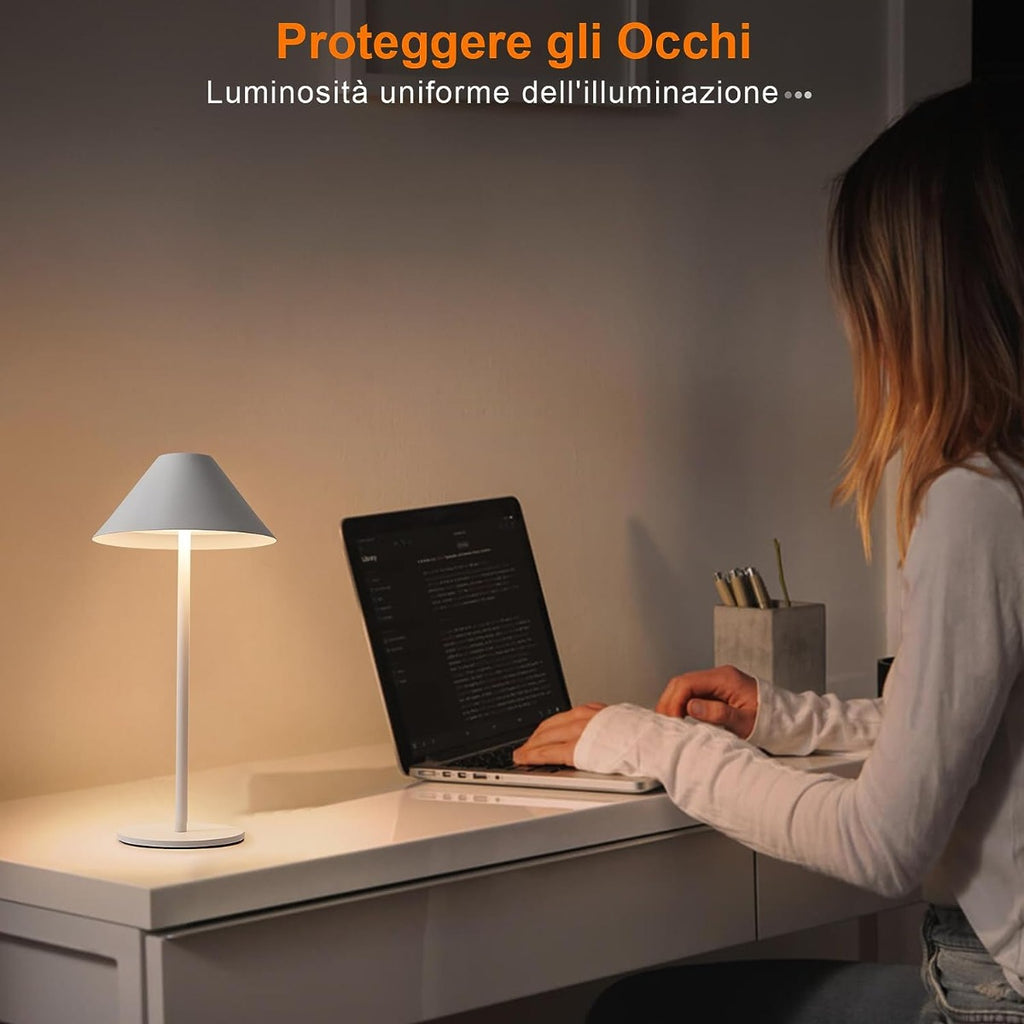 Lampada da tavolo led dimmerabile lampada da scrivania senza fili