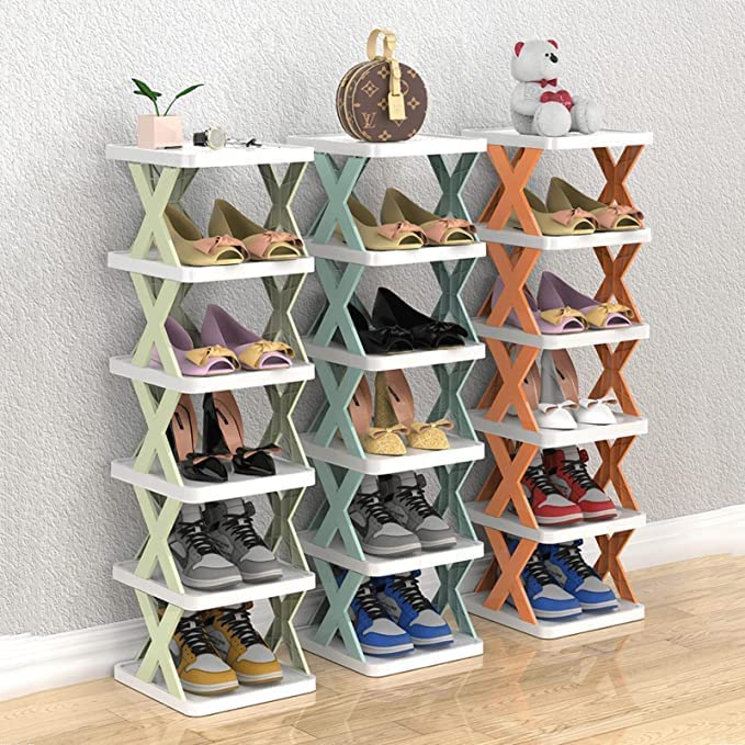 Organizer per scarpiera montaggio rapido a 6 livelli senza attrezzi organizer pieghevole