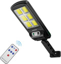 Faro lampione stradale faro led pannello solare sensore movimento 6 cob led