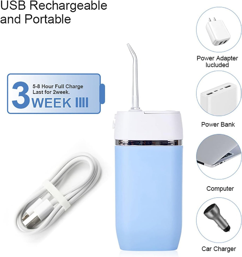 Irrigatore idropulsore orale dentale elettrico portatile ricaricabile usb