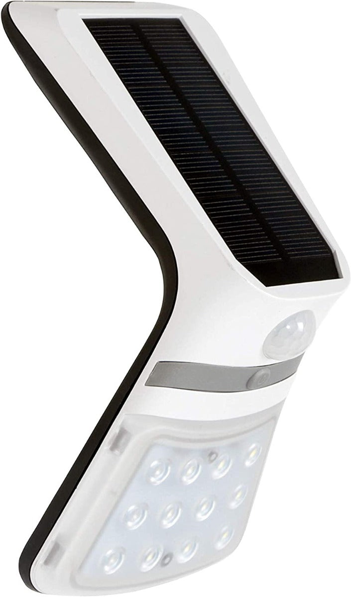 Lampada solare led da muro faretto 3,5w 430 lm sensore crepuscolare e movimento FO-TA204