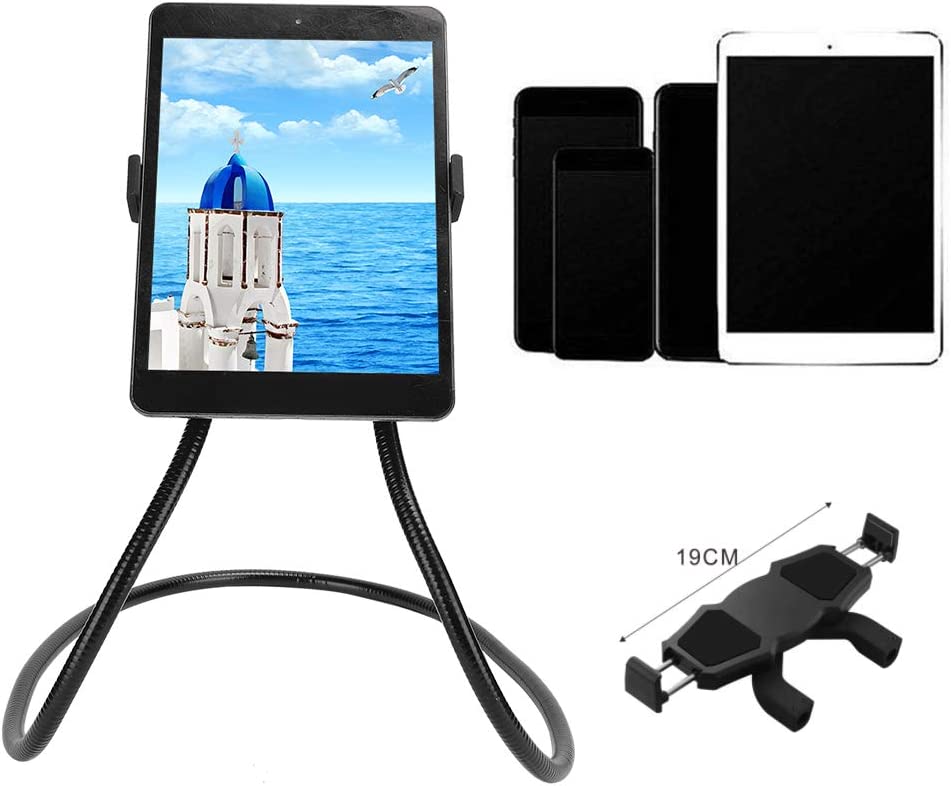 Supporto flessibile per collo lungo supporto per telefono da letto per tablet da esterno compatibile con smartphone da 4,5-7,48 pollici e tablet da 4,5-7,48 pollici