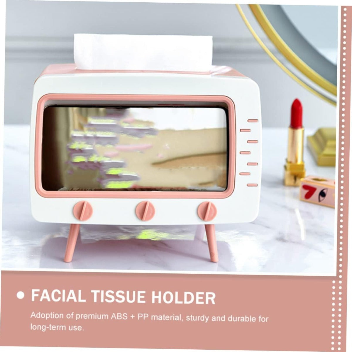 Scatola per fazzoletti creativa a forma di TV porta fazzoletti
