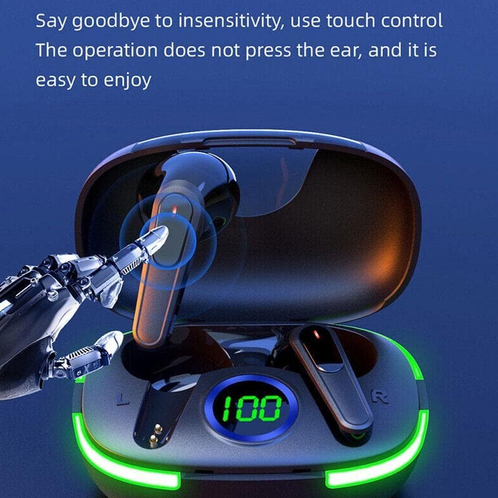 Pro 80 pro auricolari bluetooth cuffie senza fili display a led sport con microfono auricolari senza fili bluetooth
