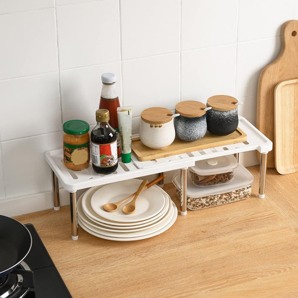 Scaffale espandibile per armadietti da cucina organizer da cucina portaspezie a scomparsa per bagno piano di lavoro dispensa