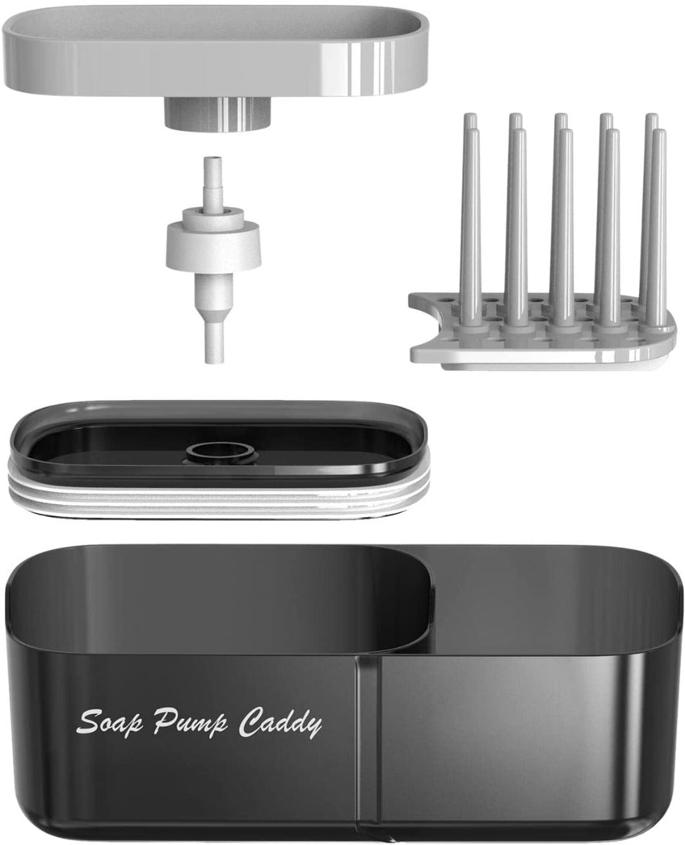 Scatola per sapone liquido in spugna e scolapasta dispenser per sapone per piatti da cucina dispenser per lavello da cucina
