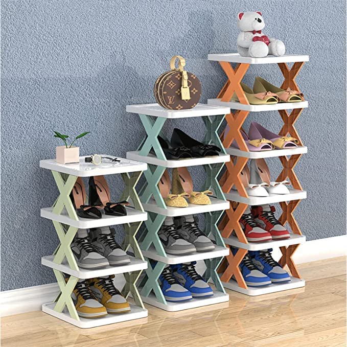 Organizer per scarpiera montaggio rapido a 6 livelli senza attrezzi organizer pieghevole