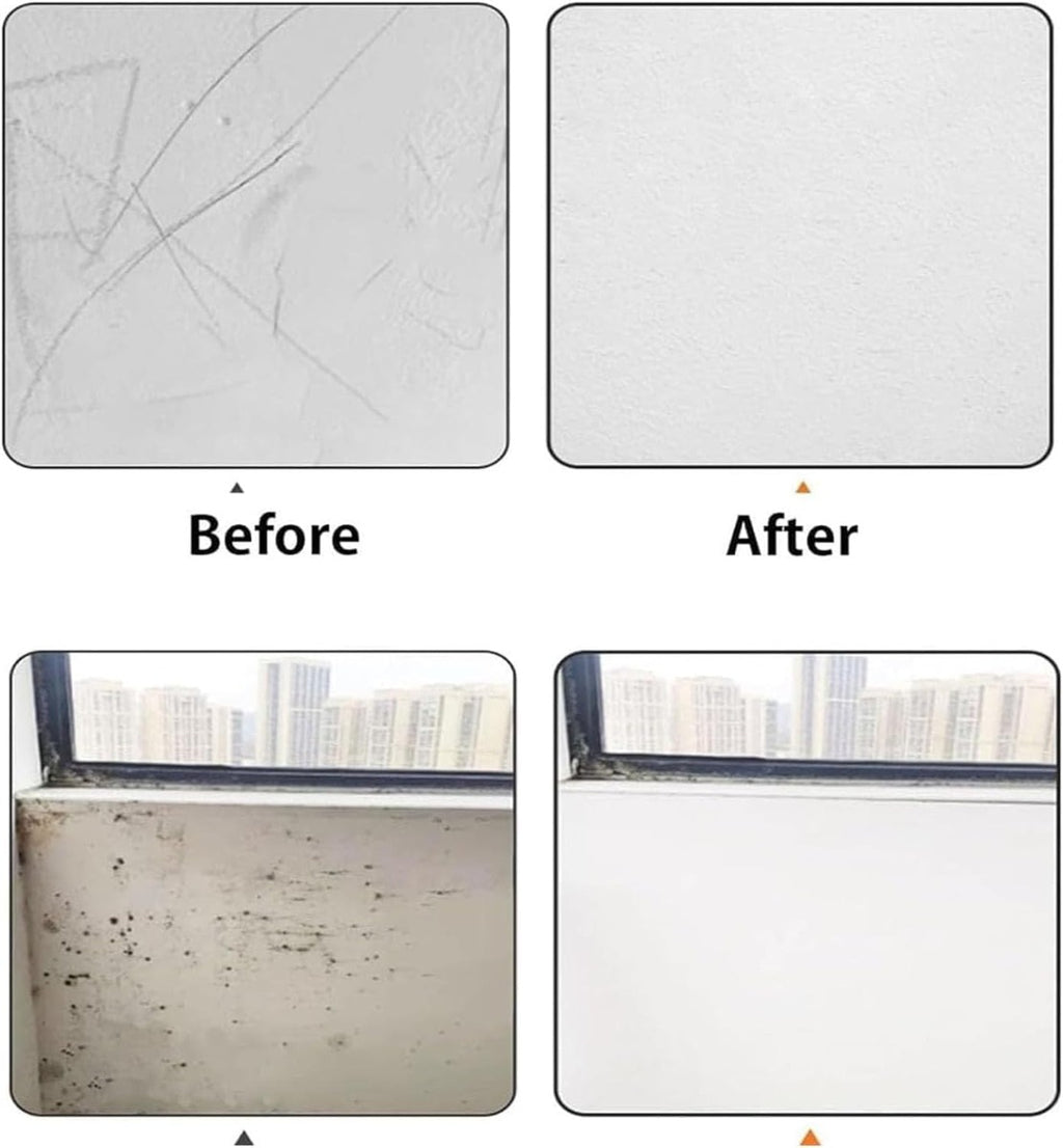 Rullo Pittura Kit di Riparazione per Pareti – Strumento Multiuso per Fissaggio, Verniciatura e Rattoppo con Pennello Incluso