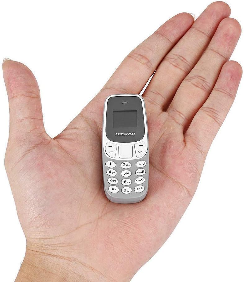 Mini Telefono Cellulare Tascabile L8star BM10 - Dual SIM grigio