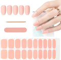 Kit Adesivi per Unghie in Gel Semipolimerizzato - 20 Strisce Autoadesive con Accessori per Manicure rosa cristallo