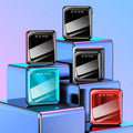Mini Power Bank 6800mAh con 2 Porte USB e Cavi Integrati Display LED, Torcia e Ricarica Universale per Smartphone e Dispositivi Portatili