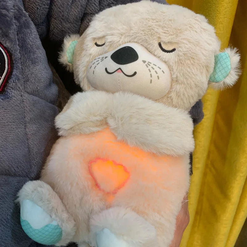 Breathing Bear Peluche Lontra Calmante - Sensazione Grembo Materno Grigio