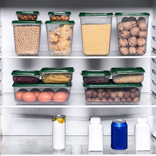 Set da 17 pezzi contenitori ermetici per cereali con coperchi