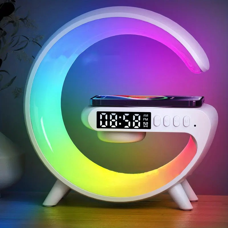 Lampada LED intelligente Bluetooth altoparlante caricabatterie wireless