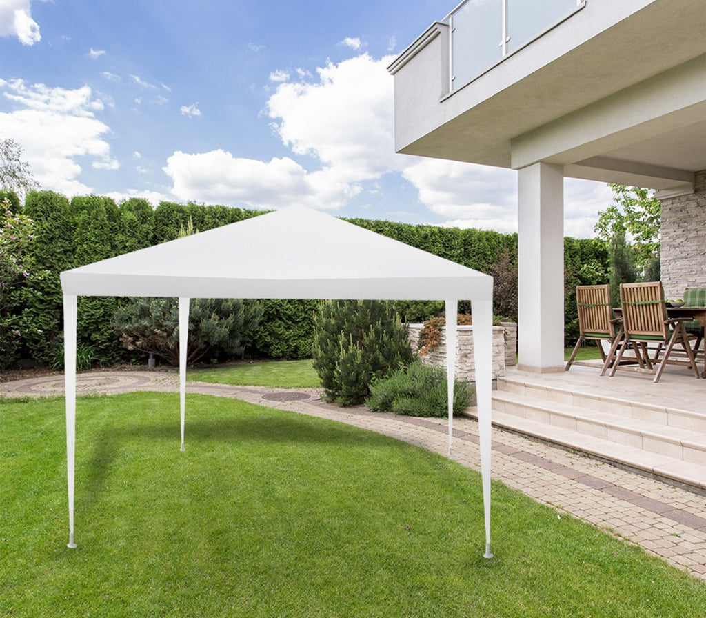 Gazebo 3x3 mt pieghevole richiudibile tendone giardino bianco impermeabile