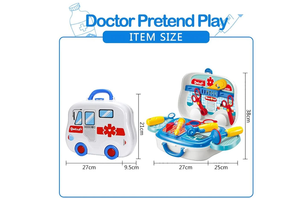 Valigetta dottore per bambini giocattolo con accessori kit medico portatile 13pz
