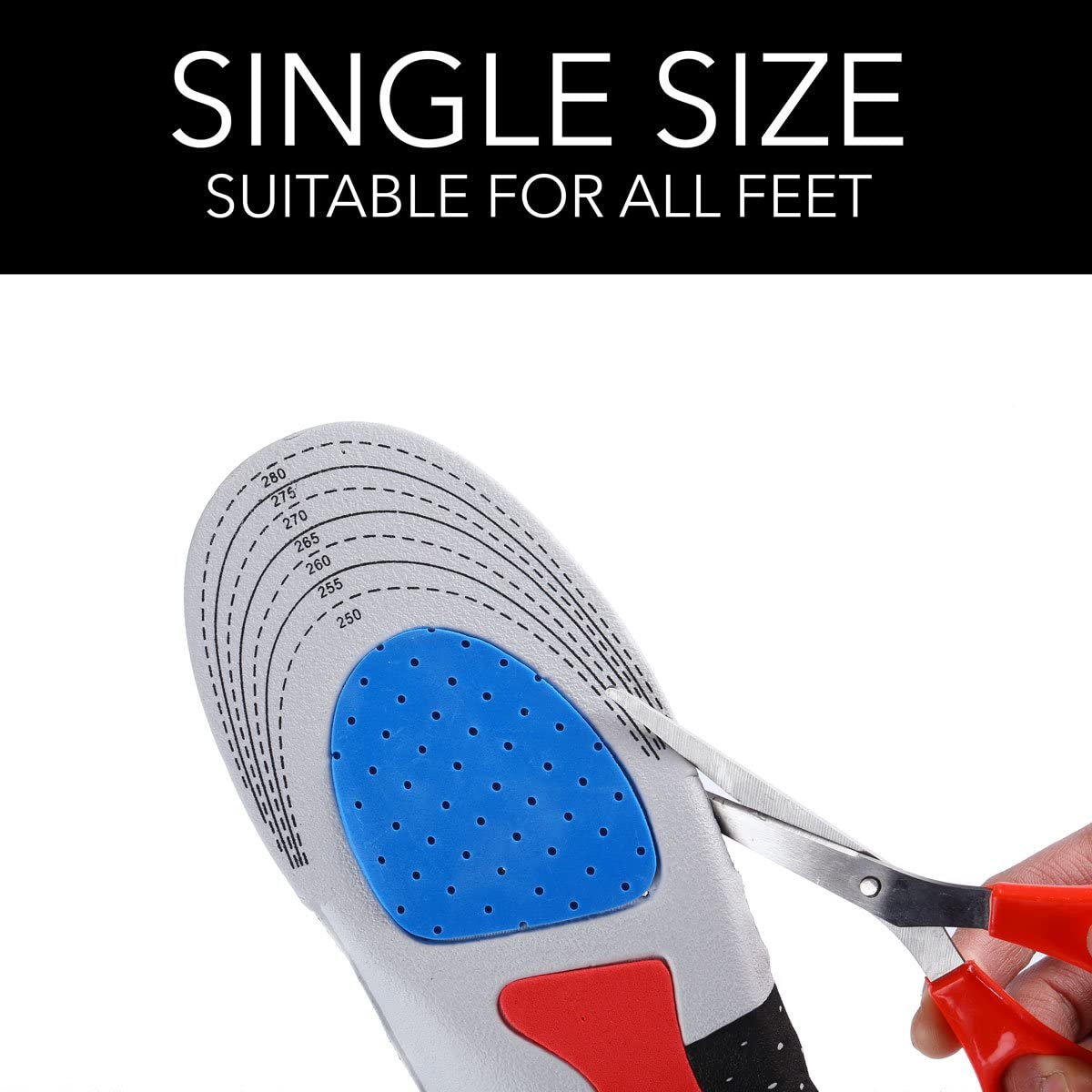 Solette gel dona sollievo al piede assorbe gli shock perfetta per lo sport, le passeggiate, la corsa, l’escursionismo, per uomo e per donna