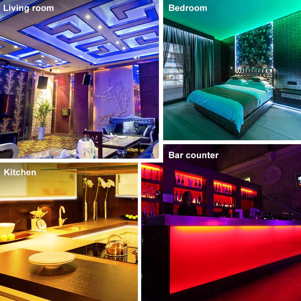 Kit Tv Striscia Strip Led Usb Rgb 5V Per Retroilluminazione 2Mt 3 Mt 5Mt