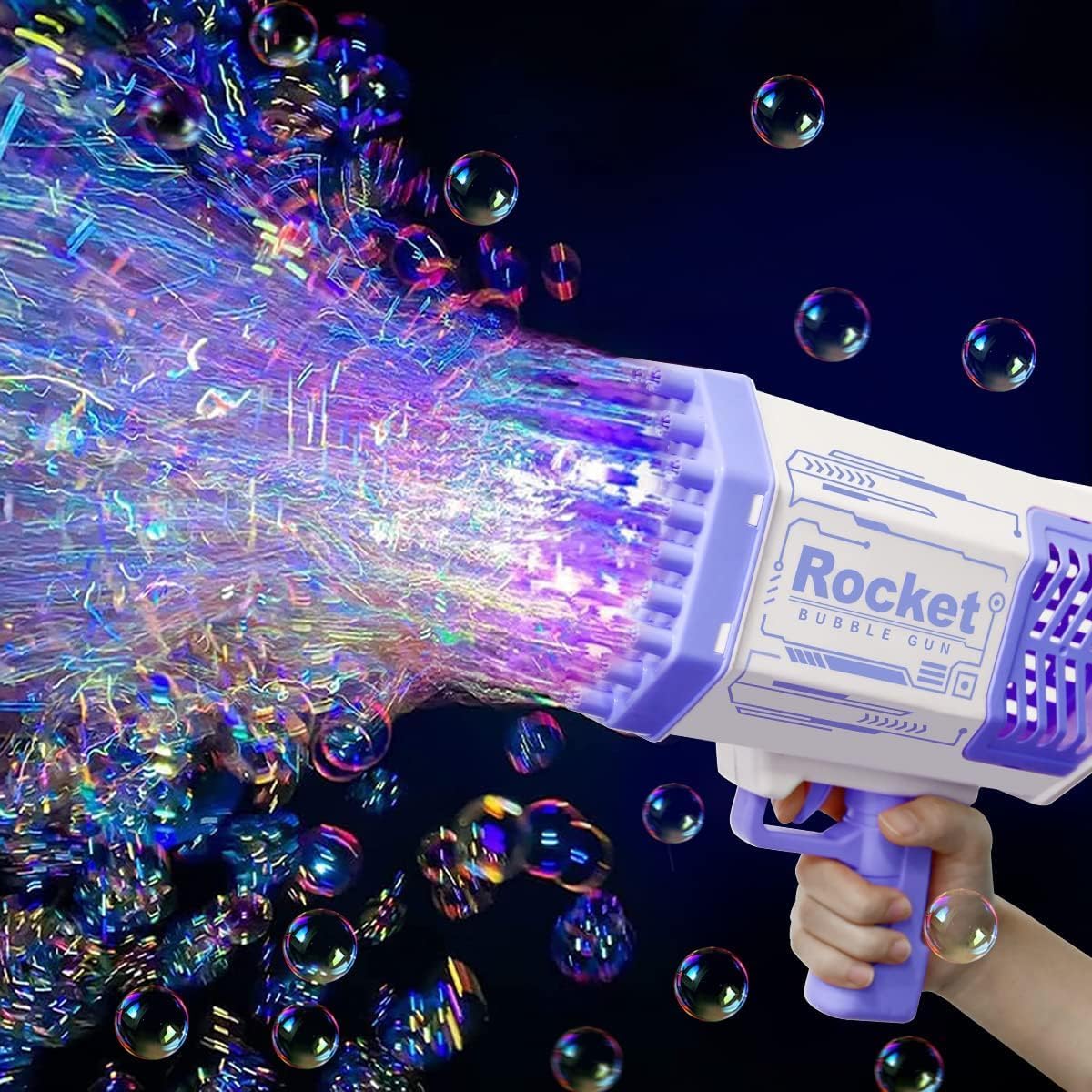 Pistola giocattolo a bolle Bubble gun 69 fori automatica