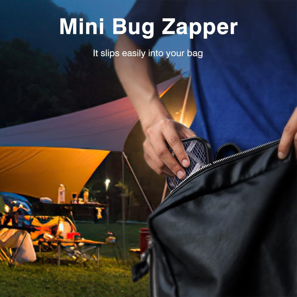 Mini racchetta elettrica fulmina insetti zanzare api ricaricabile