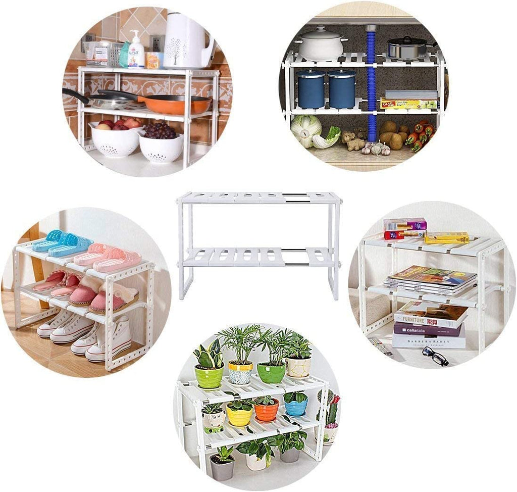 Cestello per lavandino a mensole per la parte inferiore del lavandino regolabile estensibile multiuso per cucina o bagno