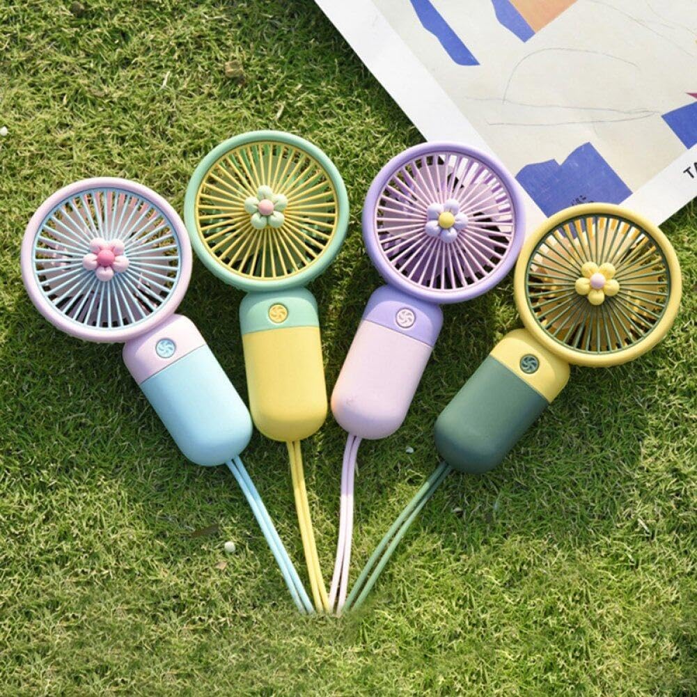 Mini Ventilatore Portatile Super Carino – Ventaglio Tascabile Ricaricabile, Ventilatore Leggero e Potente per Viaggi, Interni ed Esterni