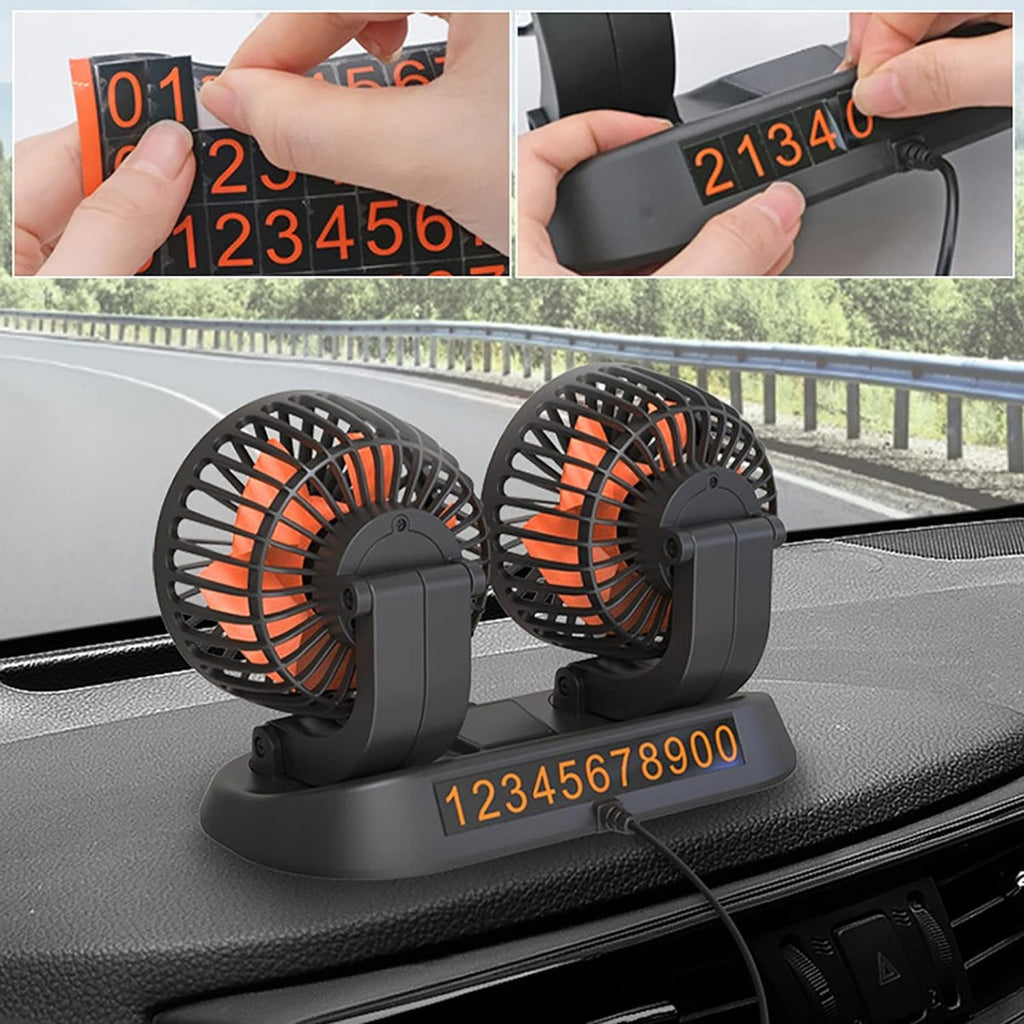 Doppio Ventilatore Per Auto Camion Camper Furgone Regolabile Aria Fresca