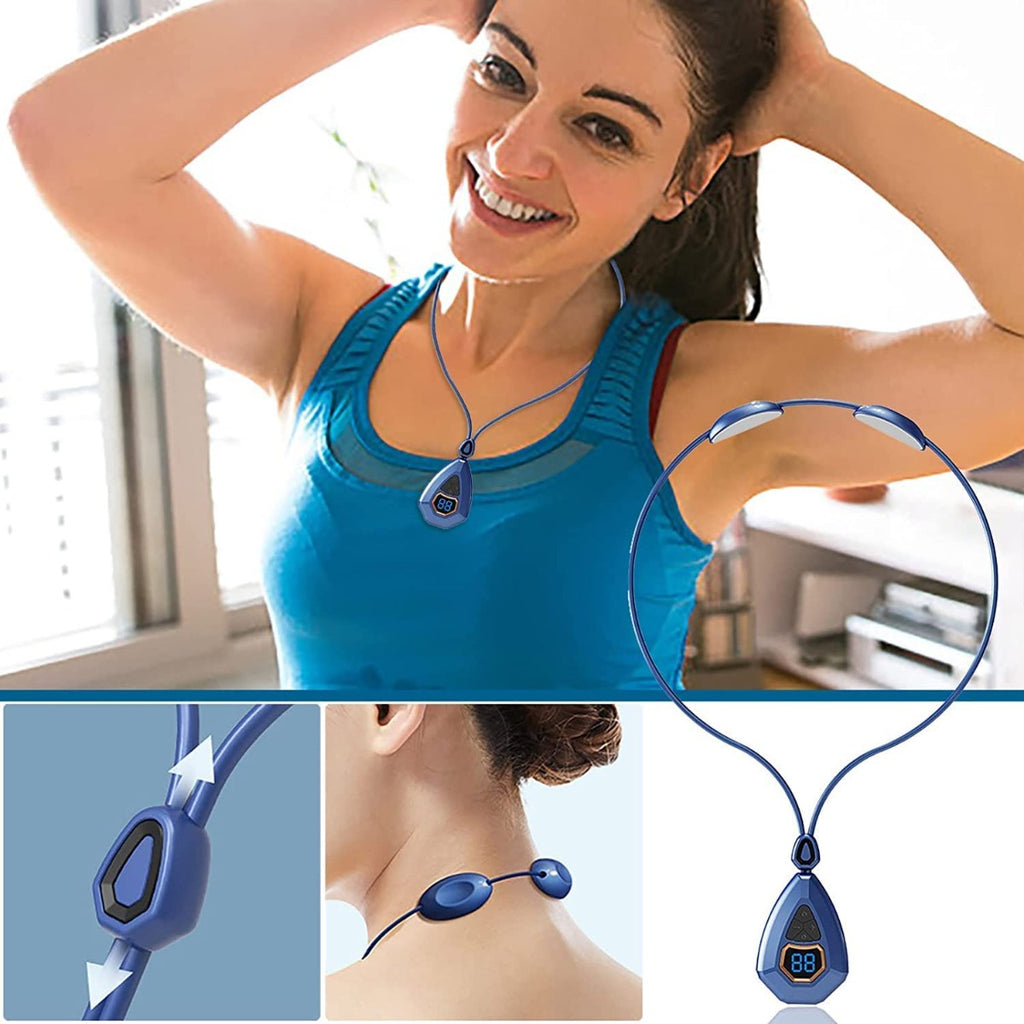 Massaggiatore elettrico polso cervicale collo muscolo relax dolore sollievo riscaldamento cervicale