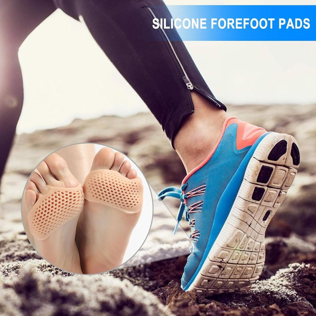 Cuscinetto per avampiede in silicone