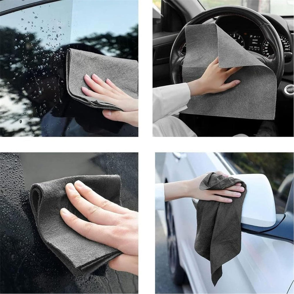 Set 6 Panni in microfibra - Set di panni super assorbenti senza pelucchi e aloni per vetri, specchi, auto e superfici lisce
