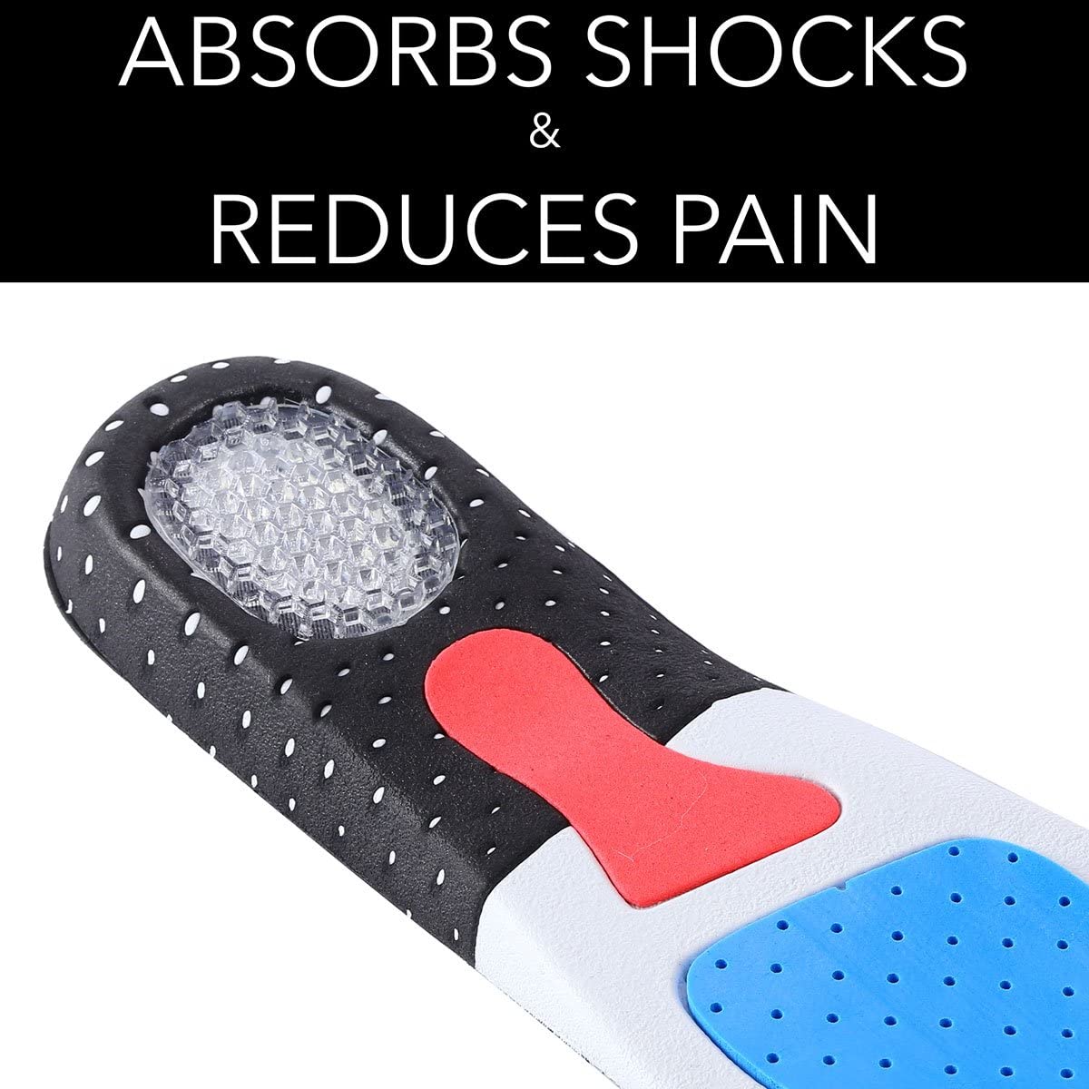 Solette gel dona sollievo al piede assorbe gli shock perfetta per lo sport, le passeggiate, la corsa, l’escursionismo, per uomo e per donna