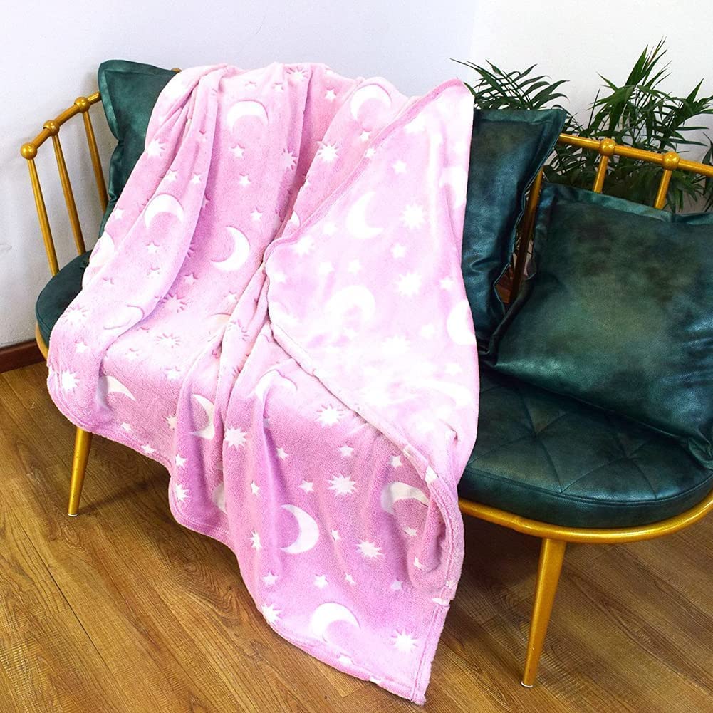 Coperta Magica per bambini plaid in pile con stelle che si illuminano al buio morbida