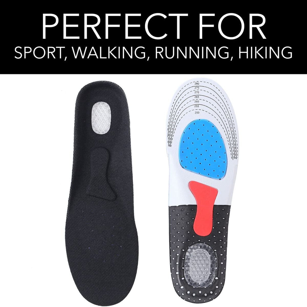 Solette gel dona sollievo al piede assorbe gli shock perfetta per lo sport, le passeggiate, la corsa, l’escursionismo, per uomo e per donna