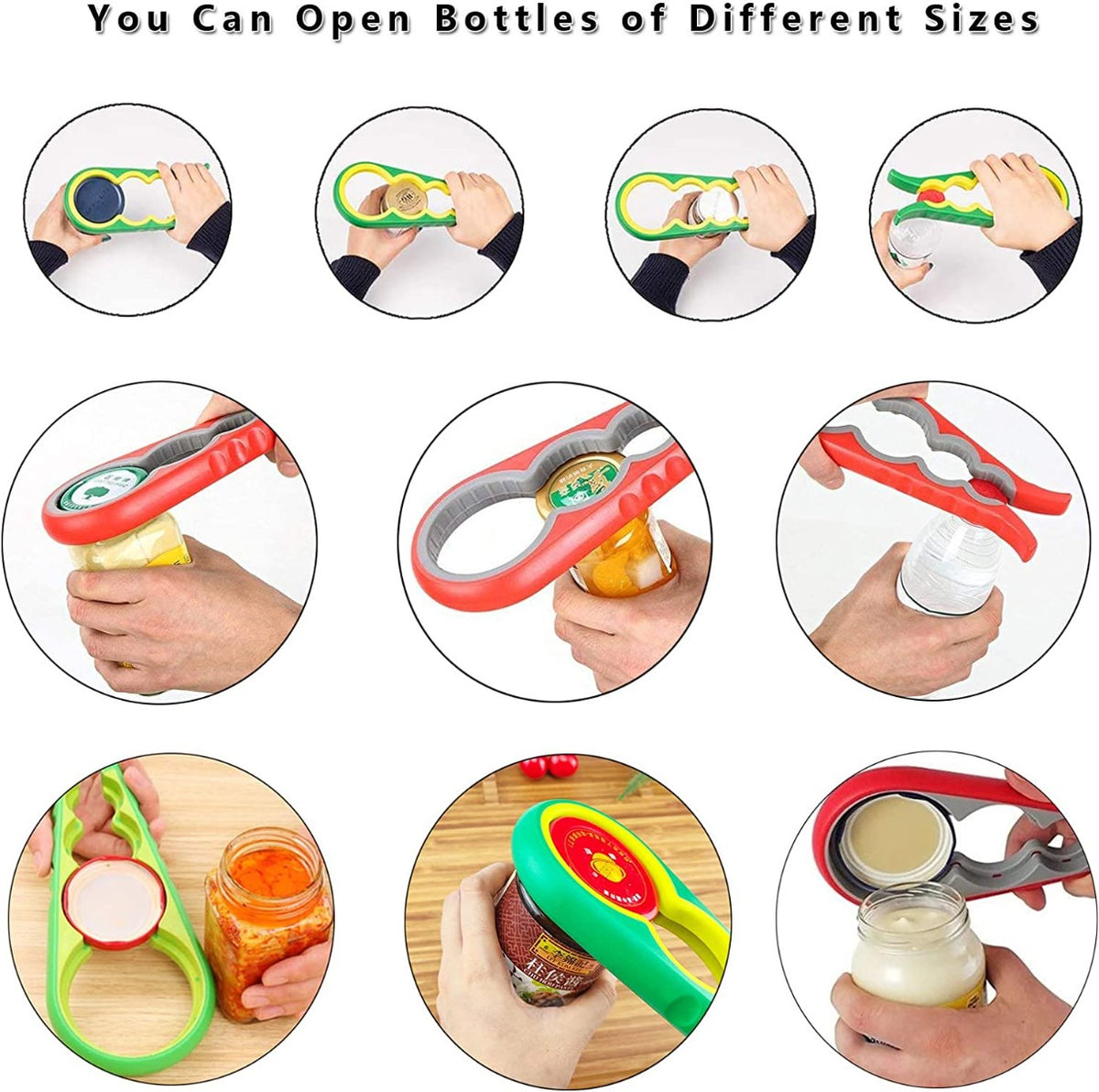 Apribarattoli multifunzione apriscatole a mano apribottiglie silicone apri bottiglia universale utensili da cucina