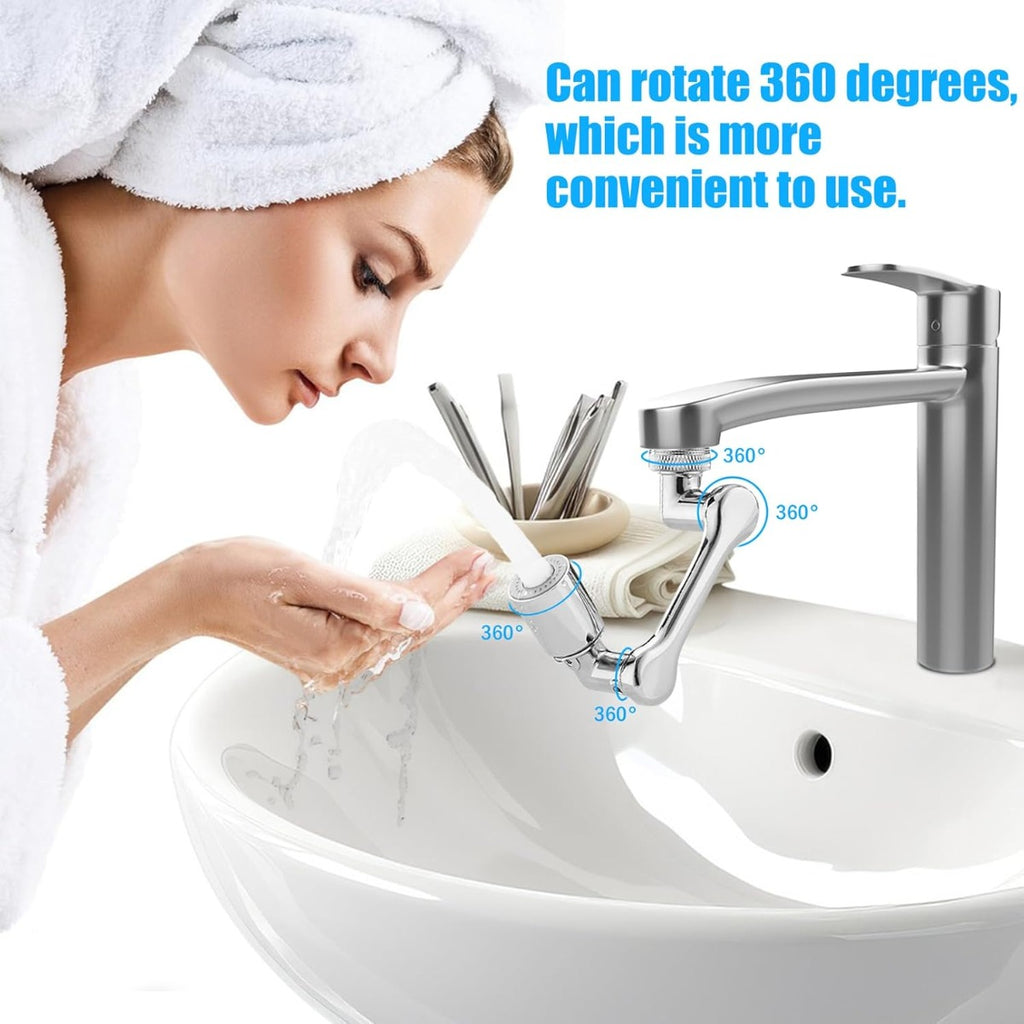 Aeratore per rubinetto ruotabile prolunga rubinetto multifunzione con 2 modalità aeratori rubinetti testina spruzzatore girevole filtro rubinetto antispruzzo per cucina e bagno