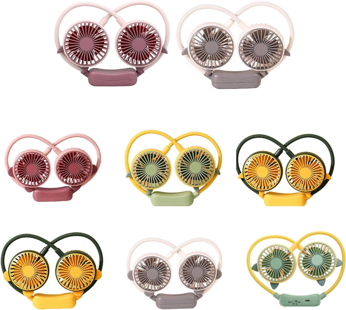 Ventilatore da collo portatile ricaricabile usb