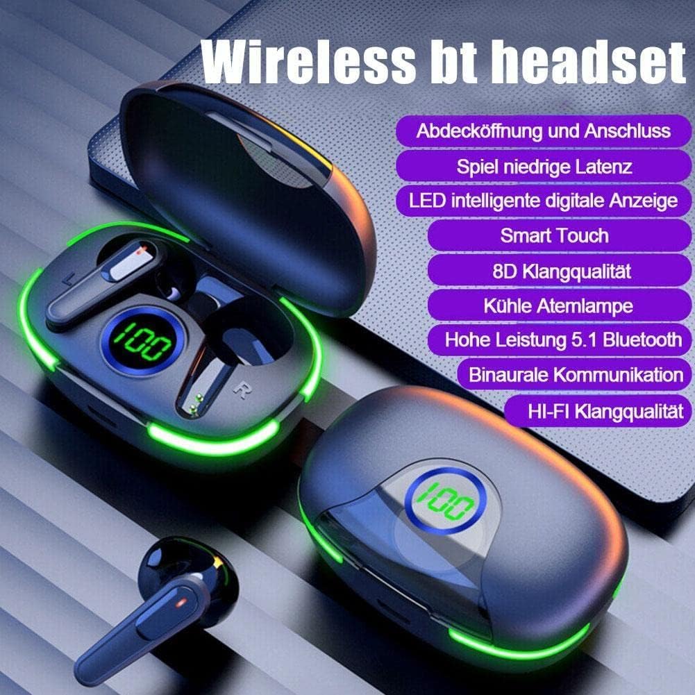 Pro 80 pro auricolari bluetooth cuffie senza fili display a led sport con microfono auricolari senza fili bluetooth