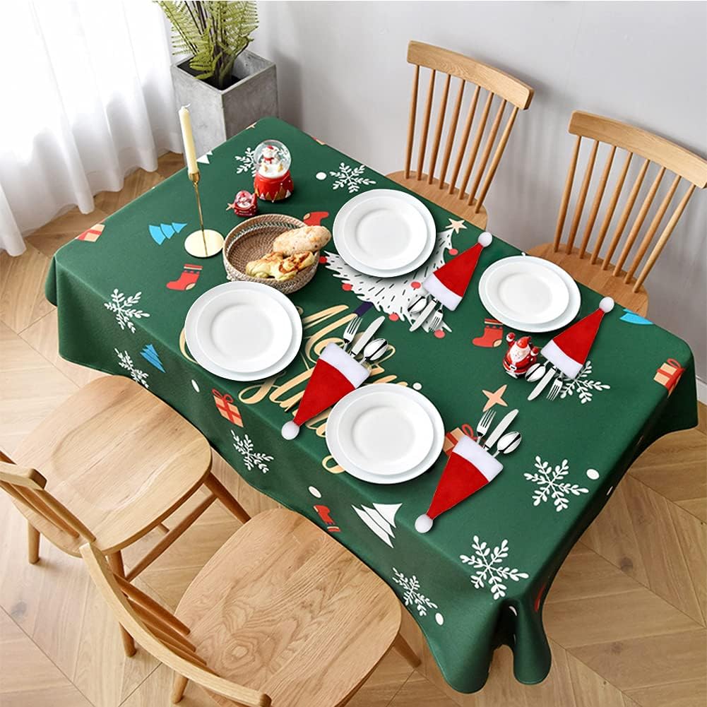 Set di 10 Mini Cappelli di Babbo Natale - Decorazioni Festive per un Natale Magico