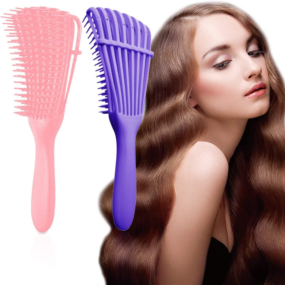 Spazzola districante per capelli ricci afro per capelli ricci crespi
