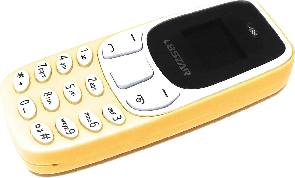 Mini Telefono Cellulare Tascabile L8star BM10 - Dual SIM giallo