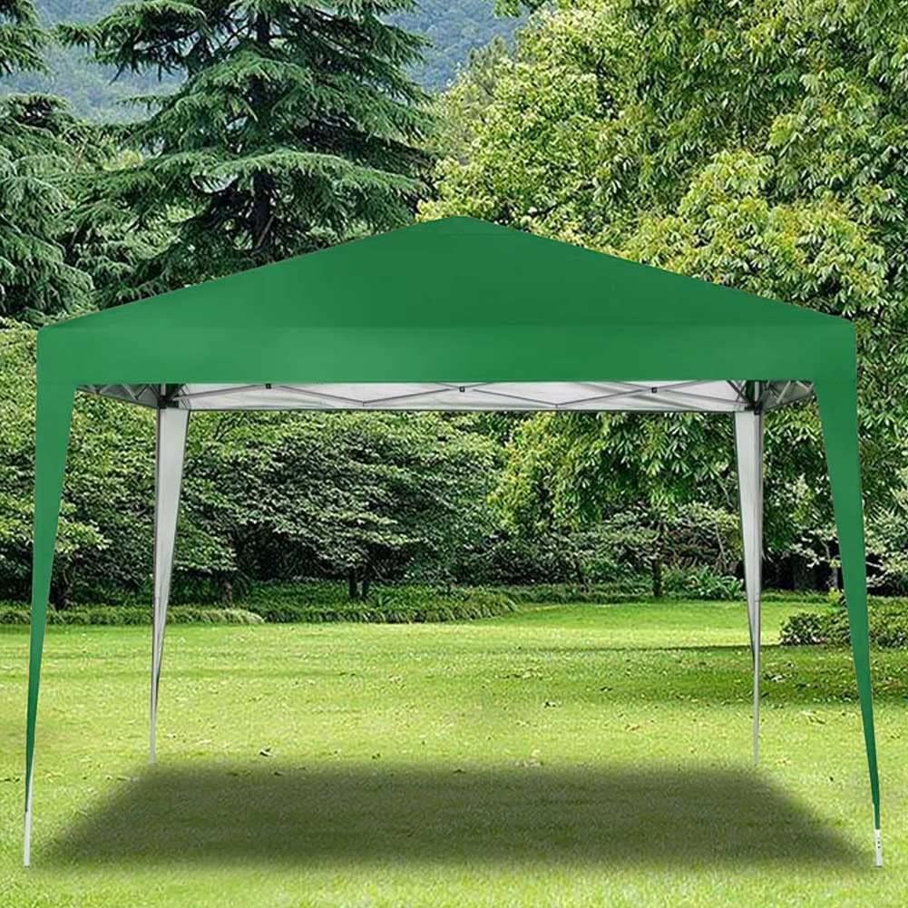 Gazebo 3x3 mt pieghevole richiudibile tendone giardino verde impermeabile