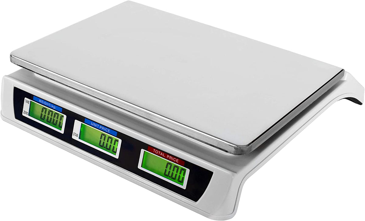 Bilancia andowl acs-809  professionale digitale commerciale da 40 kg con batteria ricaricabile e alimentatore
