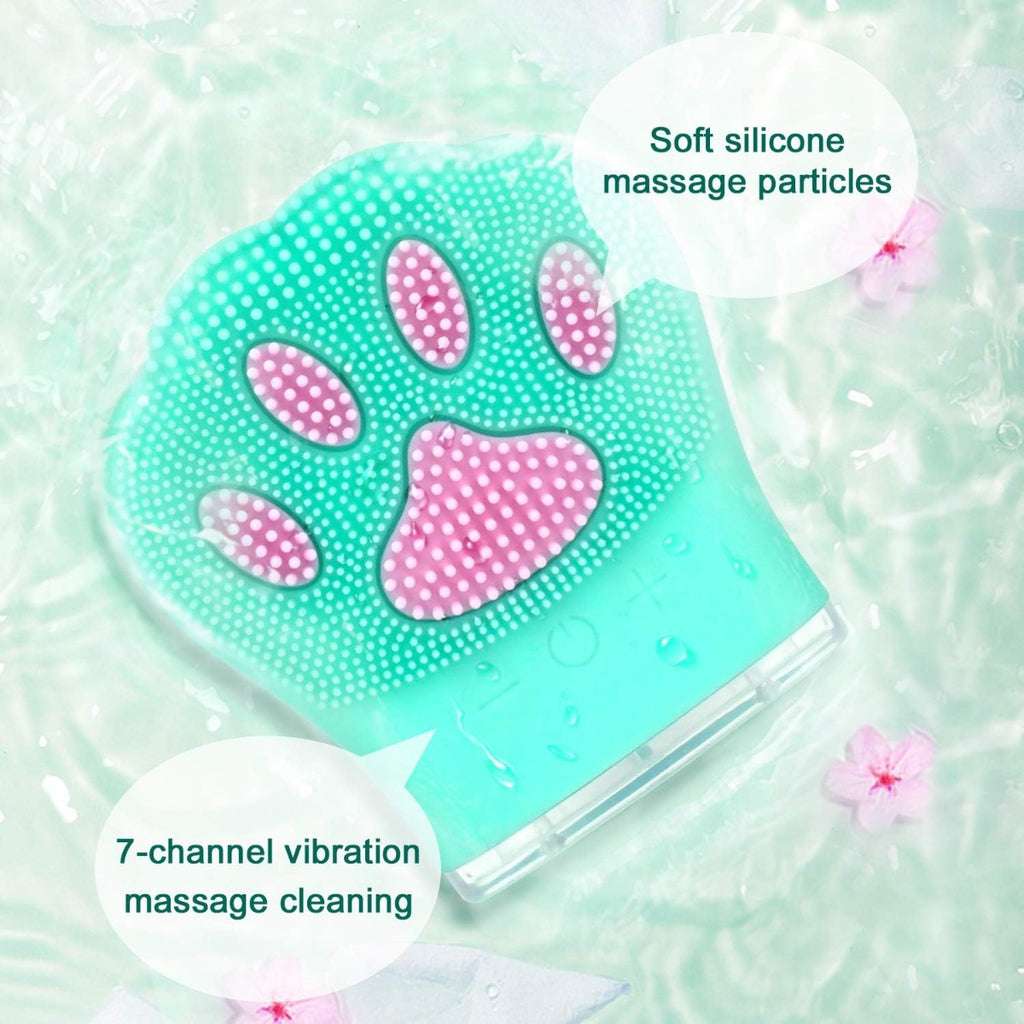 Spazzola Detergente Viso Sonica in Silicone - Ricaricabile, Impermeabile, con 7 Velocità di Vibrazione